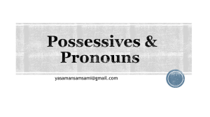 possessives-pronouns
