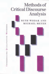 methods of critical discourse analysis ruth wodak and michael meyer sage publications 2001