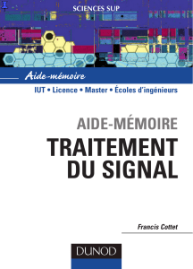 Aide-Memoire Traitement du signal - Francis Cottet - Dunod