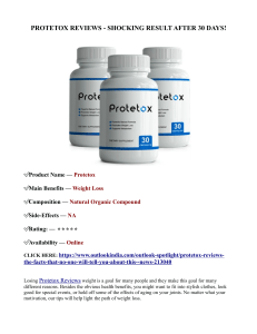 PROTETOX REVIEWS - SHOCKING RESULT AFTER 30 DAYS!