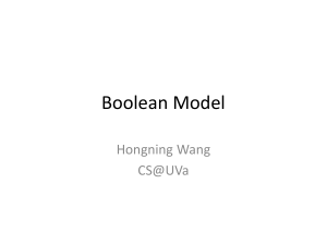 Boolean&VS model