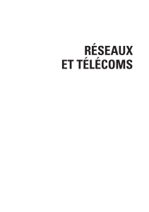 Reseaux and Telecoms Claude Servin