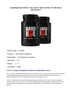 HARDSH4 REVIEWS: NEGATIVE SIDE EFFECTS OR REAL BENEFITS?