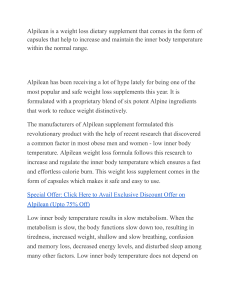 Alpilean Reviews (Fake or Legit) What Customers Have To Say? [Alpine Weight Loss]