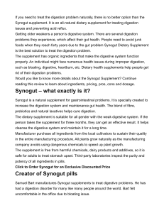Synogut Reviews – Real Ingredients Side Effects and Complaints!
