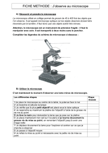 Le microscope utilisé en collège 