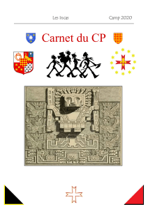 Carnet des CP 2020 Troupe 1ère Saintes-Cognac