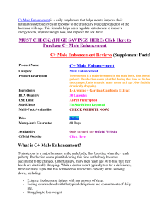 C+ Male Enhancement *#1 SEX DRIVE BOOSTER* 100% Safe To Use Legit Or Scam?