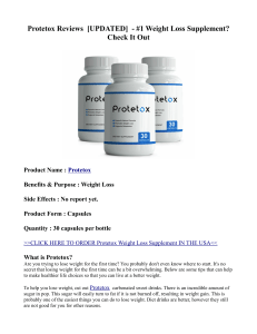 Protetox Reviews  [UPDATED]  - #1 Weight Loss Supplement? Check It Out