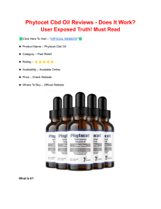 Phytocet Cbd Oil Reviews - Does It Work User Exposed Truth! Must Read