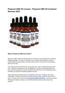 Phytocet CBD Oil reviews