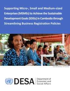 Supporting MSMEs to Achieve SDGs in Cambodia