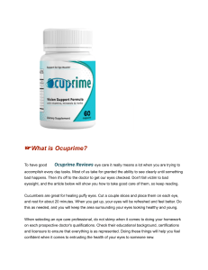 Ocuprime Reviews  : Benefits, Side Effects And Ingredients