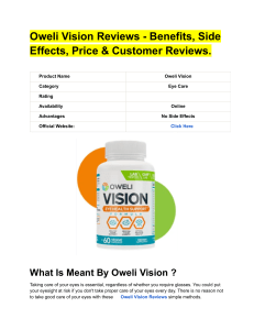 Oweli Vision Reviews - Benefits, Side Effects, Price & Customer Reviews.