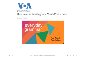 Grammar for Making New Year’s Resolutions