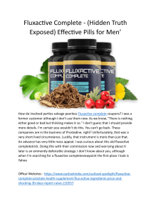 Fluxactive Complete -  Ingredients Side Effects Risk  Is It Worth for Real Results! 