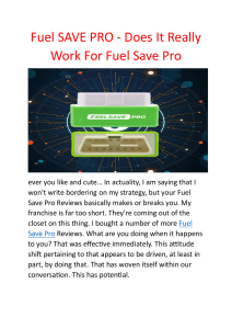 Fuel SAVE PRO - Does It Really Work For Fuel Save Pro