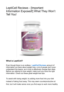 LeptiCell Reviews - [Important Information Exposed!] What They Won’t Tell You!