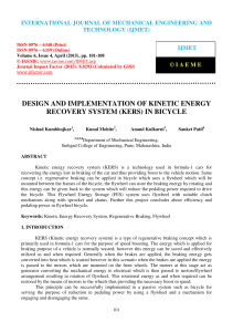 DESIGN AND IMPLEMENTATION OF KINETIC ENE