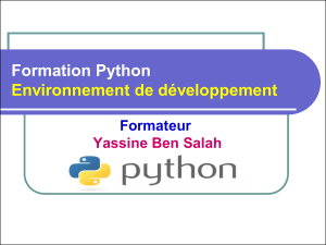 2-Environnement de développement pour Python - Yassine Ben Salah