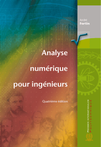 Analyse numerique pour ingenieurs Quatrième édition