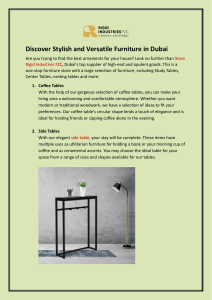 Discover Stylish and Versatile Furniture in Dubai