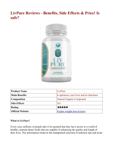 LivPure Reviews - Benefits, Side Effects & Price! Is safe?