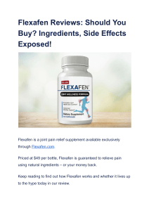 Flexafen Reviews  Should You Buy  Ingredients, Side Effects Exposed!