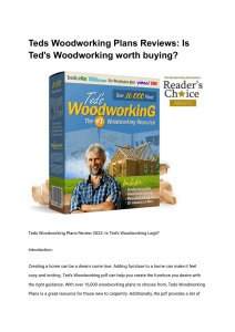 Teds Woodworking Plans Reviews  Is Ted s Woodworking worth buying 
