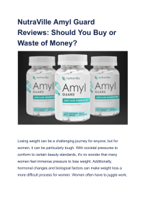 NutraVille Amyl Guard Reviews  Should You Buy or Waste of Money 