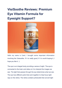 VisiSoothe Reviews  Premium Eye Vitamin Formula for Eyesight Support 