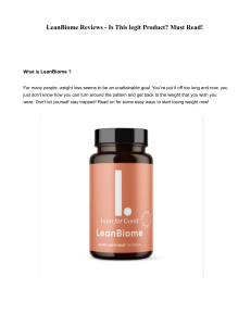 LeanBiome Reviews - Is This legit Product  Must Read