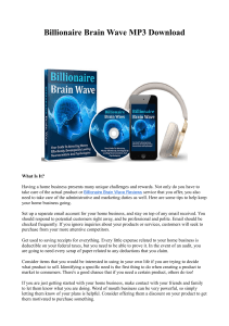 Billionaire Brain Wave MP3 Download