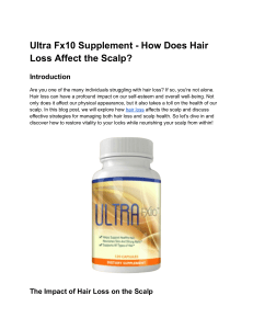 Ultra Fx10 Supplement - How Does Hair Loss Affect the Scalp?