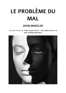 LE PROBLÈME DU MAL - JOHN WHEELER