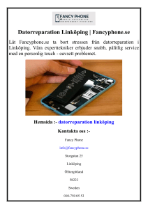 Datorreparation Linköping  Fancyphone.se