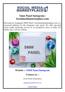 Smm Panel Instagram  Socialmediamarketplace.com