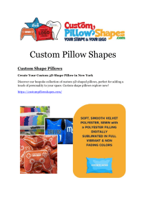 Custom Shape Pillows