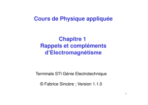 cours Electromagnetisme