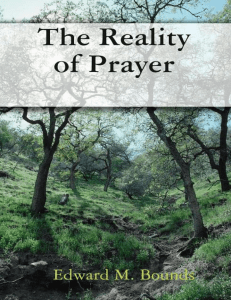 La réalité de la prière   Edward Bounds