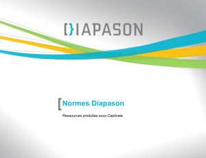 Normes Diapason - bibl.ulaval.ca