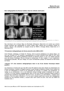 Des radiographies du thorax inutiles chez les enfants américains