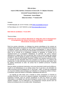 Offre de thèse : Inserm U1069, Nutrition, Croissance et Cancer (DU
