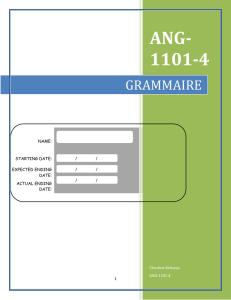Grammaire ANG-1101-4