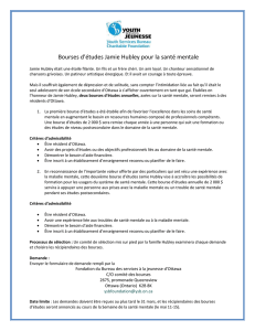 Critères d`admissibilité - Youth Services Bureau of Ottawa