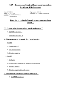 UE9-Lefebvre d`Hellecourt-Diversite et variabilite des recepteurs