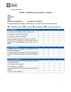FSI - Colloque - Compilation des évaluations (Word)