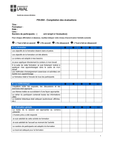 FSI - Compilation des évaluations
