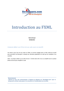 Introduction au FXML