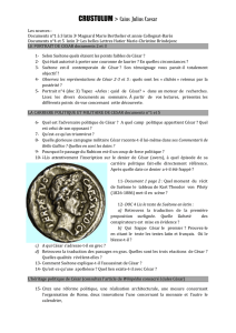 CRUSTULUM > Caius Julius Caesar Les sources : Documents n°1